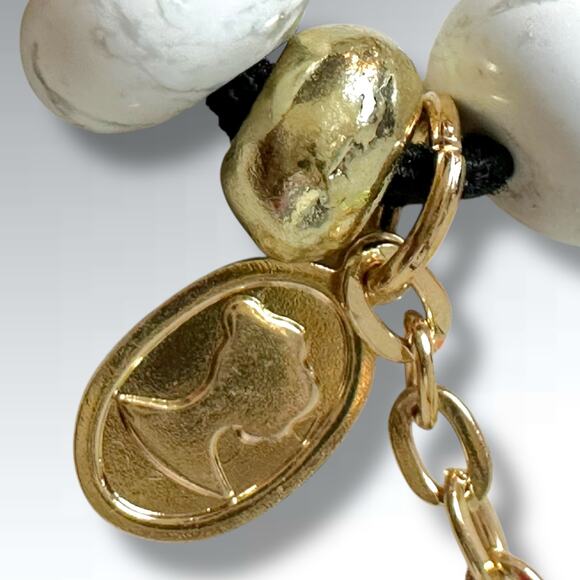 Free People Ariana Ost Dripping In Sun Hair Tie in White Multi NWT Bracelet Boho - Picture 8 of 12